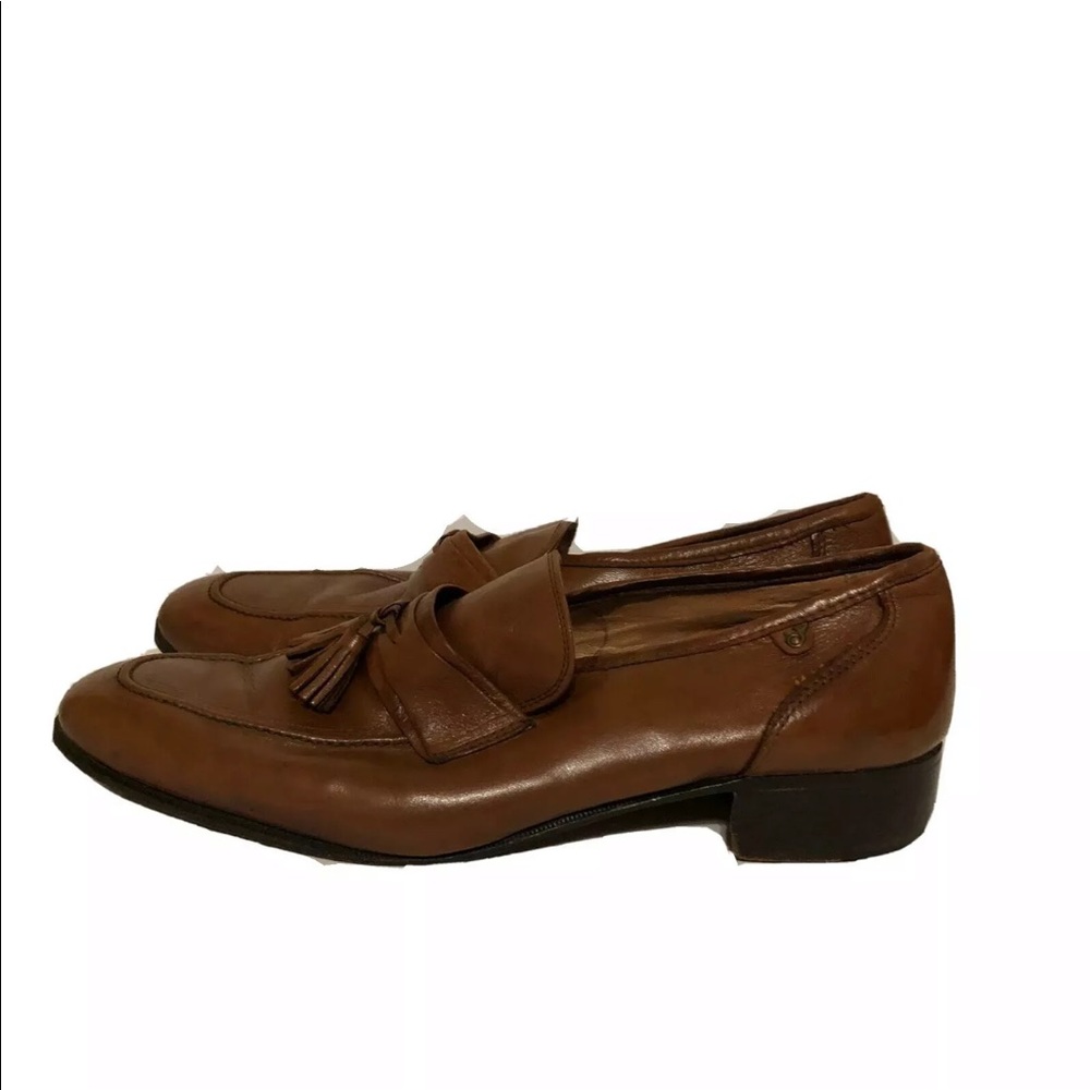 French Shriner Mens Size 10.5 M Brown Leather